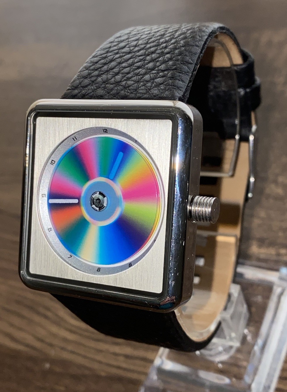 TIME2U MYSTERY 🌈 DIAL WATCH, COOL UNIQUE FUTURISTIC SPACE AGE CRAZY HOUR RARE