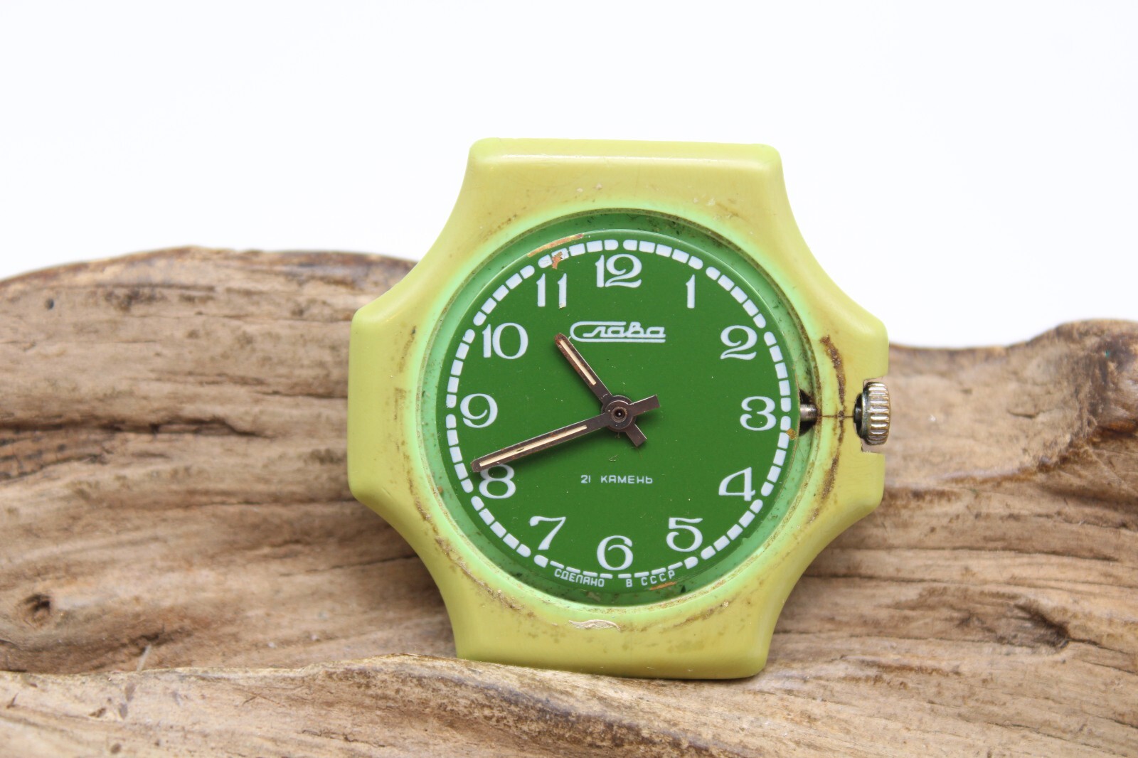 SLAVA CRABA VOSTOK SOVIET CCCP USSR WATCH 21 JEWELS COENAHO 37.8mm RUNS (PJ)
