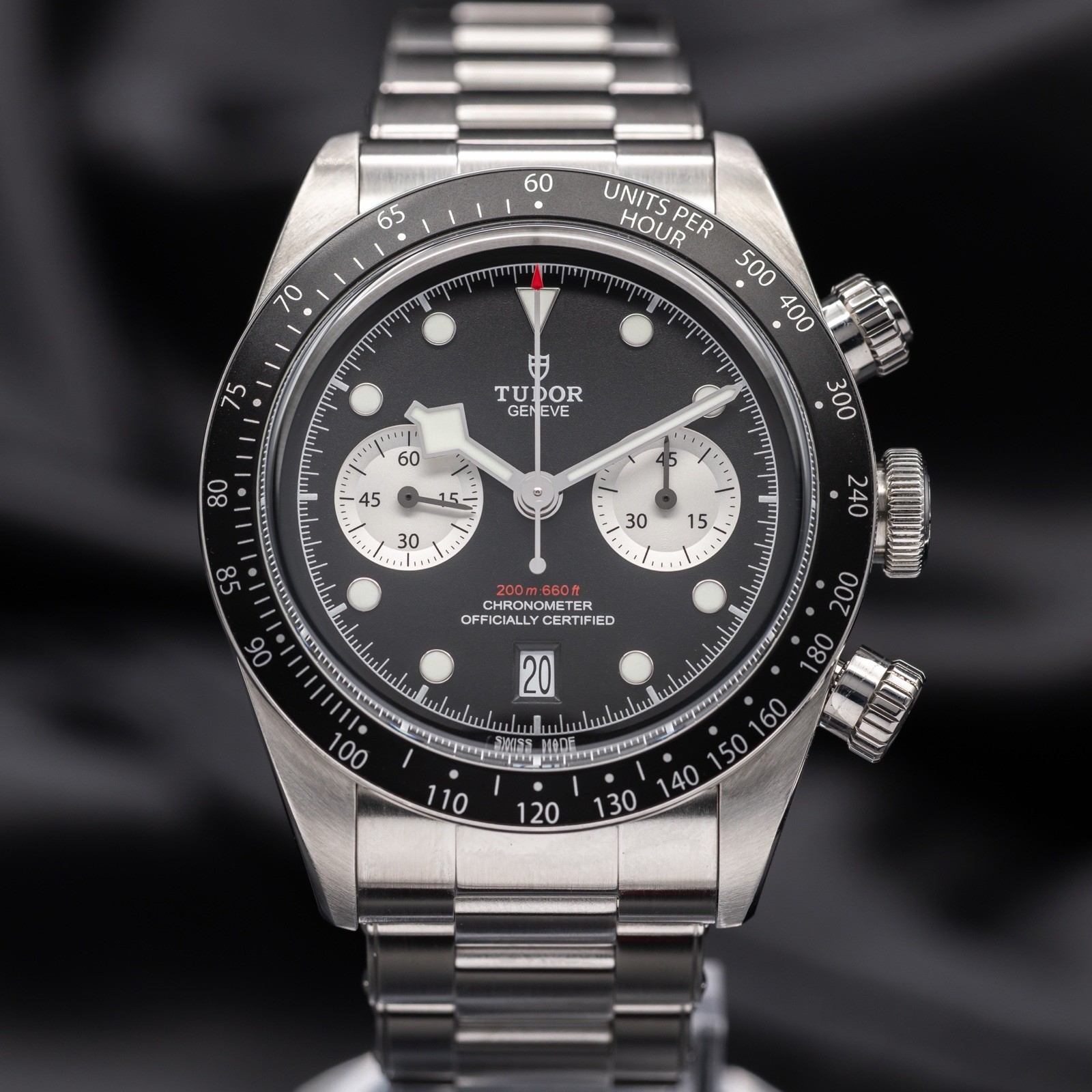tudor black bay chronograph reverse panda