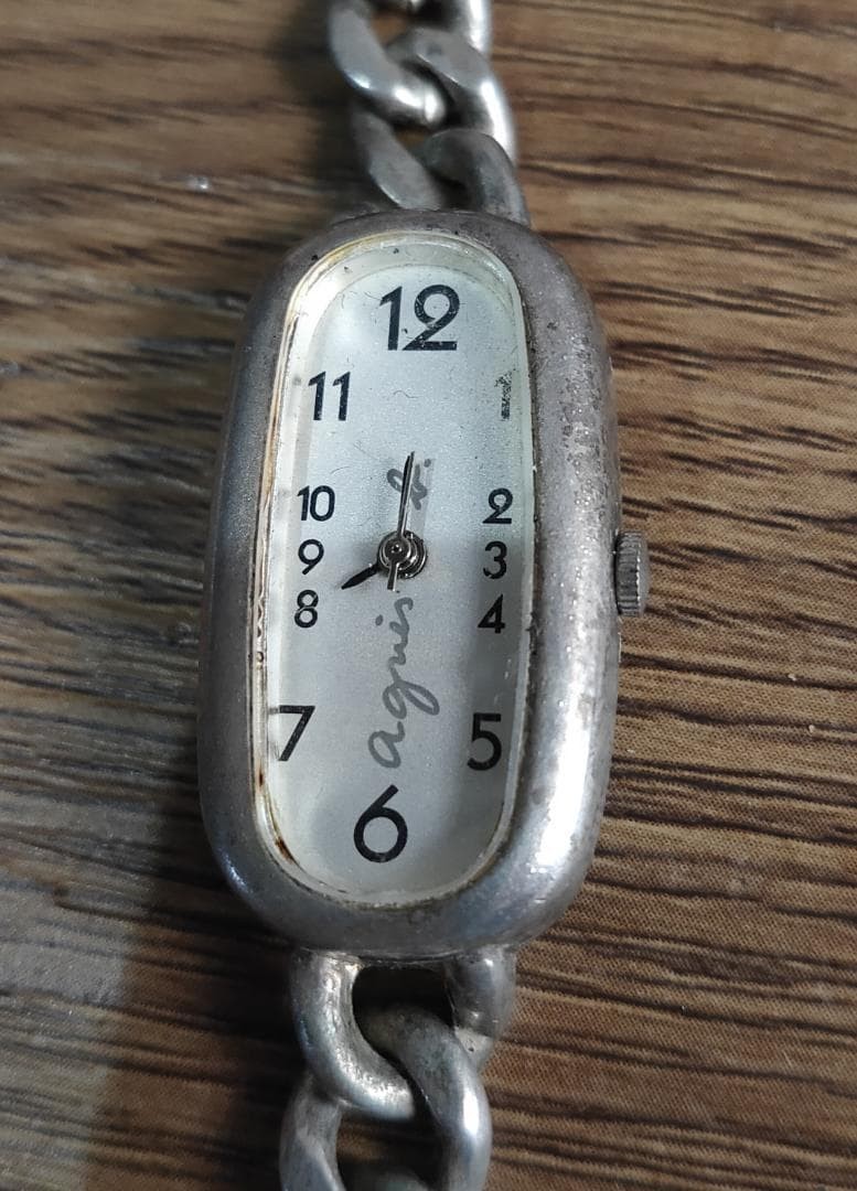 JUNK FOR PARTS agnes b 6N20-8190 Ladies Quartz Bracelet Watch Dead Dead battery
