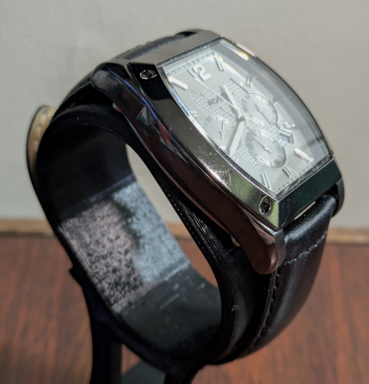Men’s Fossil Arkitekt Chrono Date Analog Quartz Watch – Black Leather FS-4320