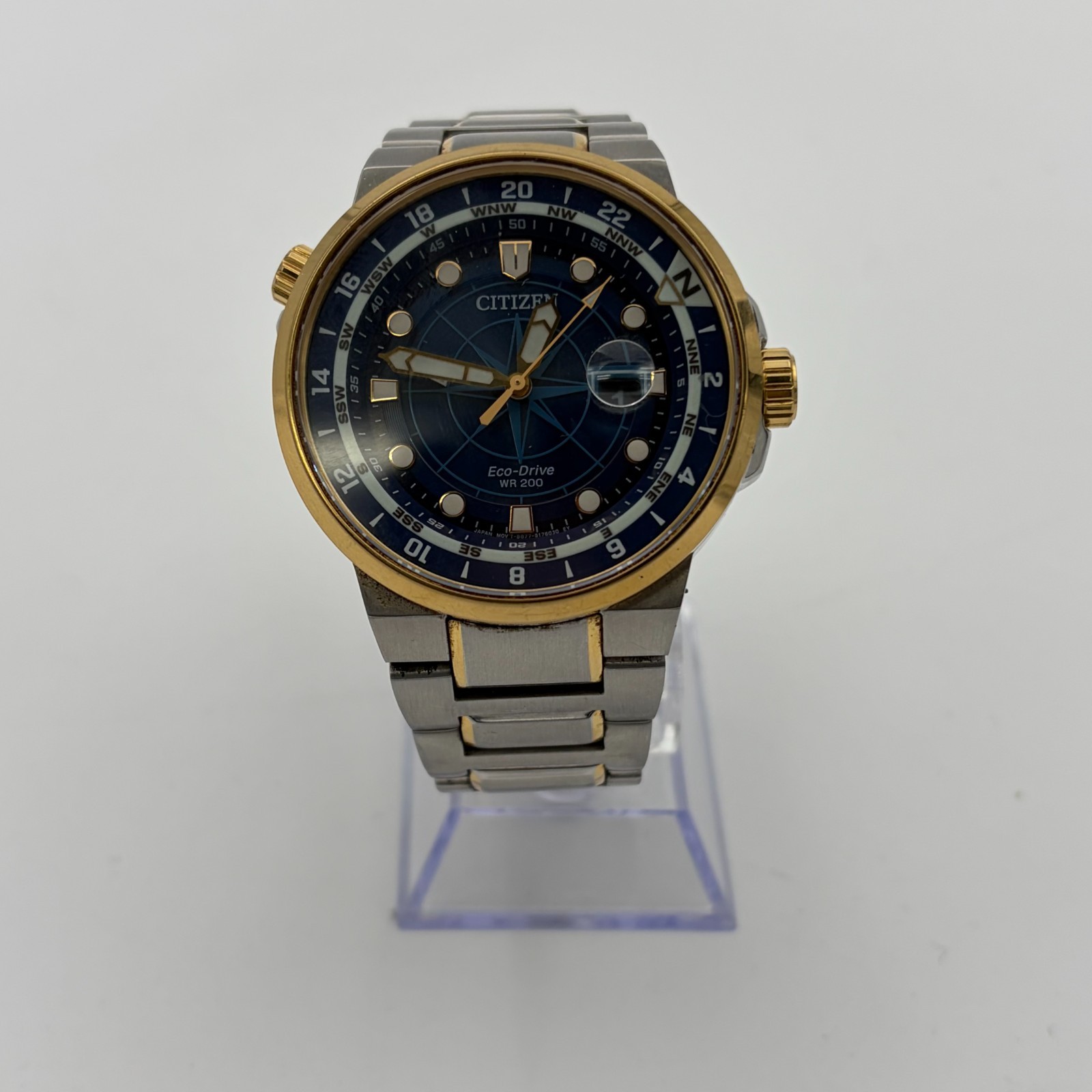 Citizen Eco-Drive Men’s Endeavor Calendar Stainless Steel Watch