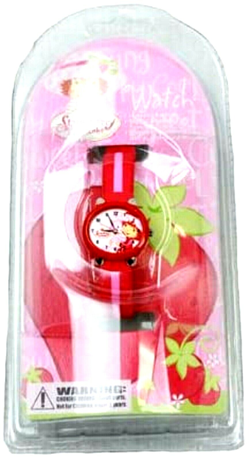 Strawberry Shortcake Analog Two-Tone Pink Band Wrist Watch-Brand New!