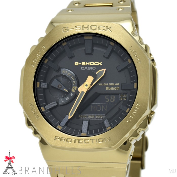 CASIO G SHOCK Men’s Full Metal 2100 Series Solar Mobile Link GM B2100GD 9AJF