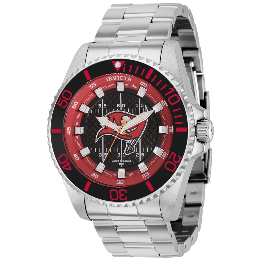 Invicta 36949 NFL Black and Red and Grey and White Dial 47 mm Men’s Watch New
