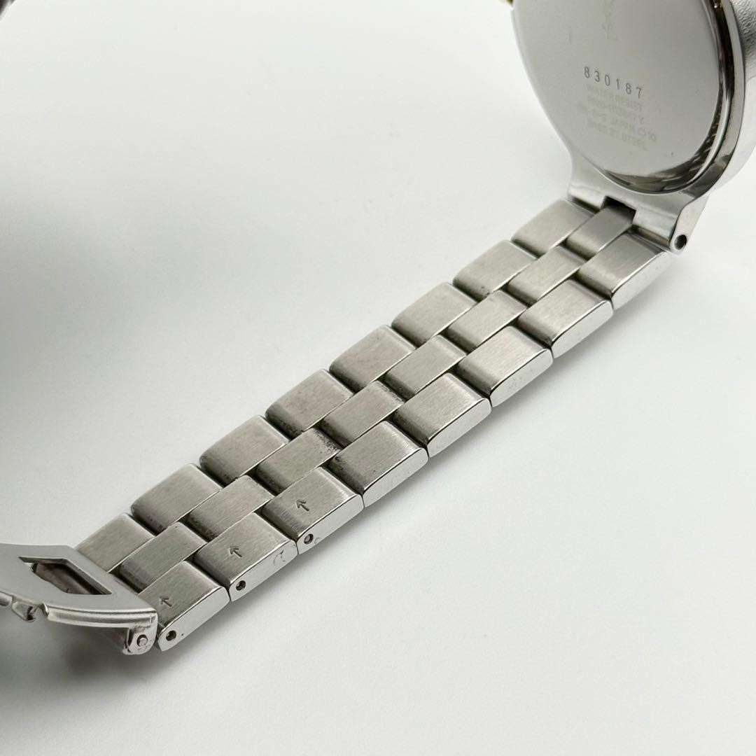 Excellent condition New battery Saint Laurent Quartz Round Watch Unisex Business