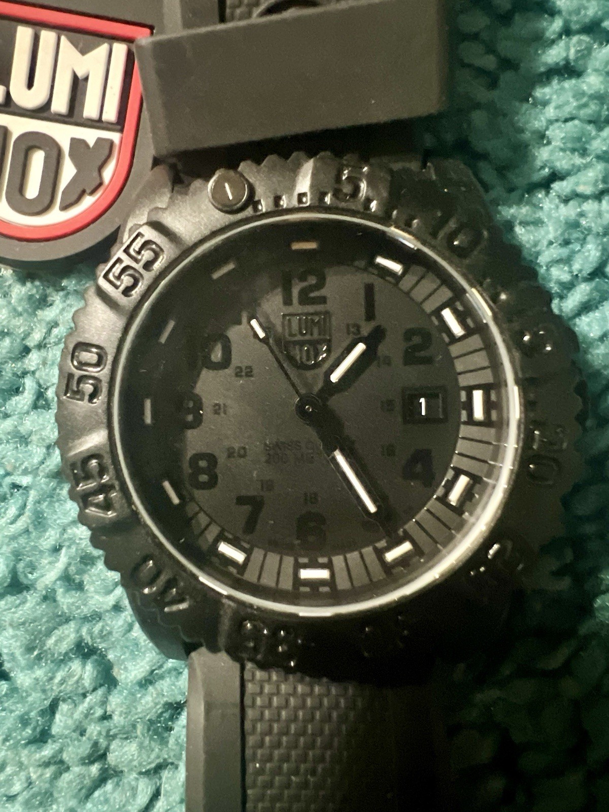 Luminox PC Carbon Series Black Carbon Quartz 200m Date 44mm Black Strap