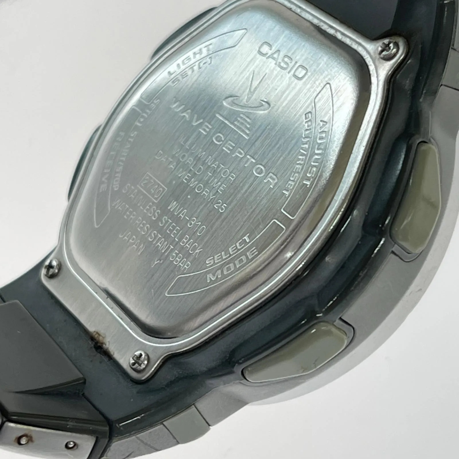 CASIO WVA-310 WAVE CEPTOR TOUGH SOLAR Watch / Navy x Silver