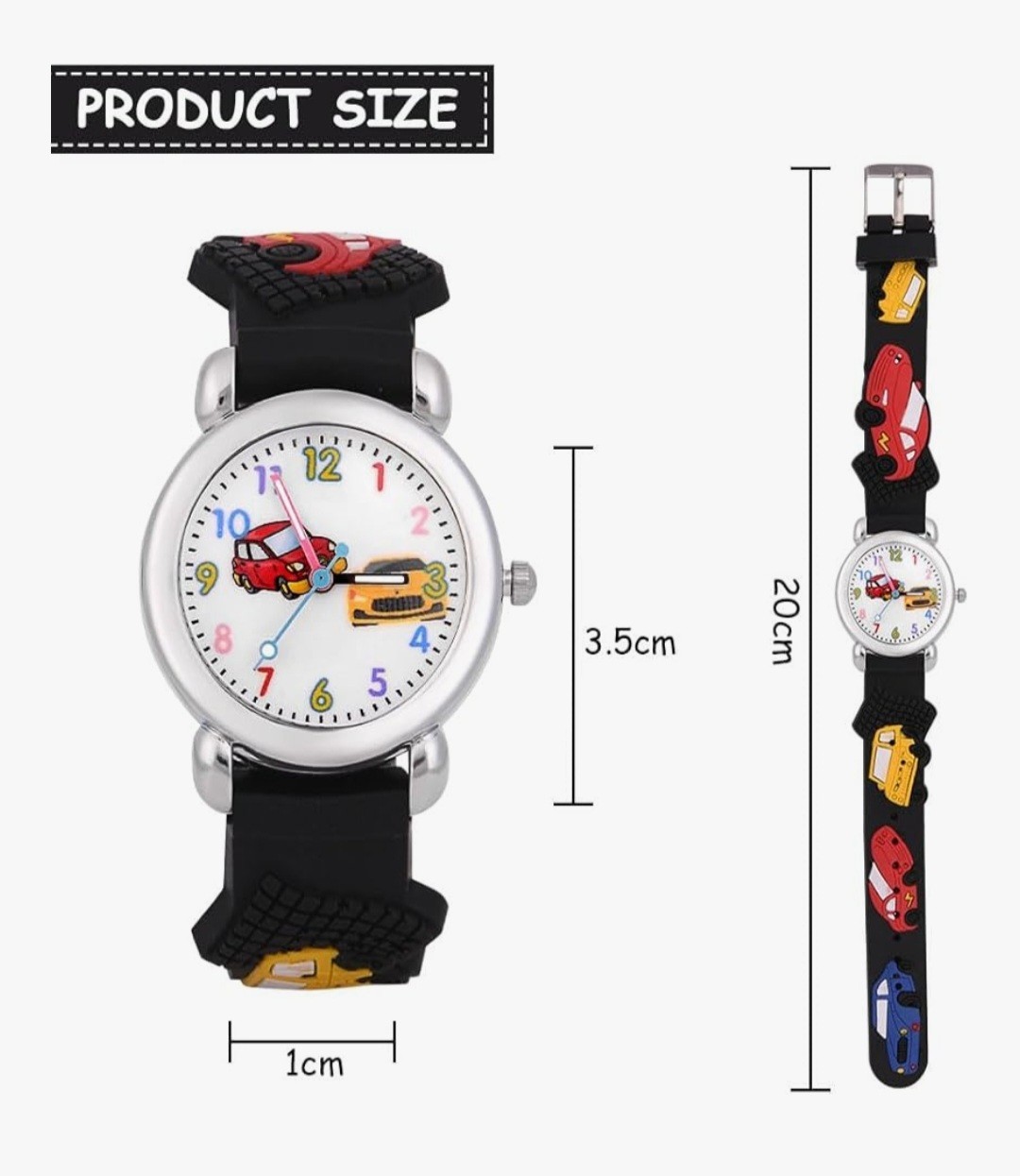 Kids Watch,3D Cute Cartoon Toy Watch,Gift for Boys and Girls Age 3-11 Years Old
