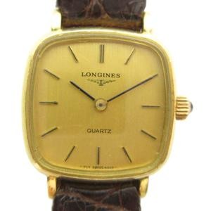 Longines Ladies Quartz Gold Tone Stainless Steel Watch 21mm AB Condition