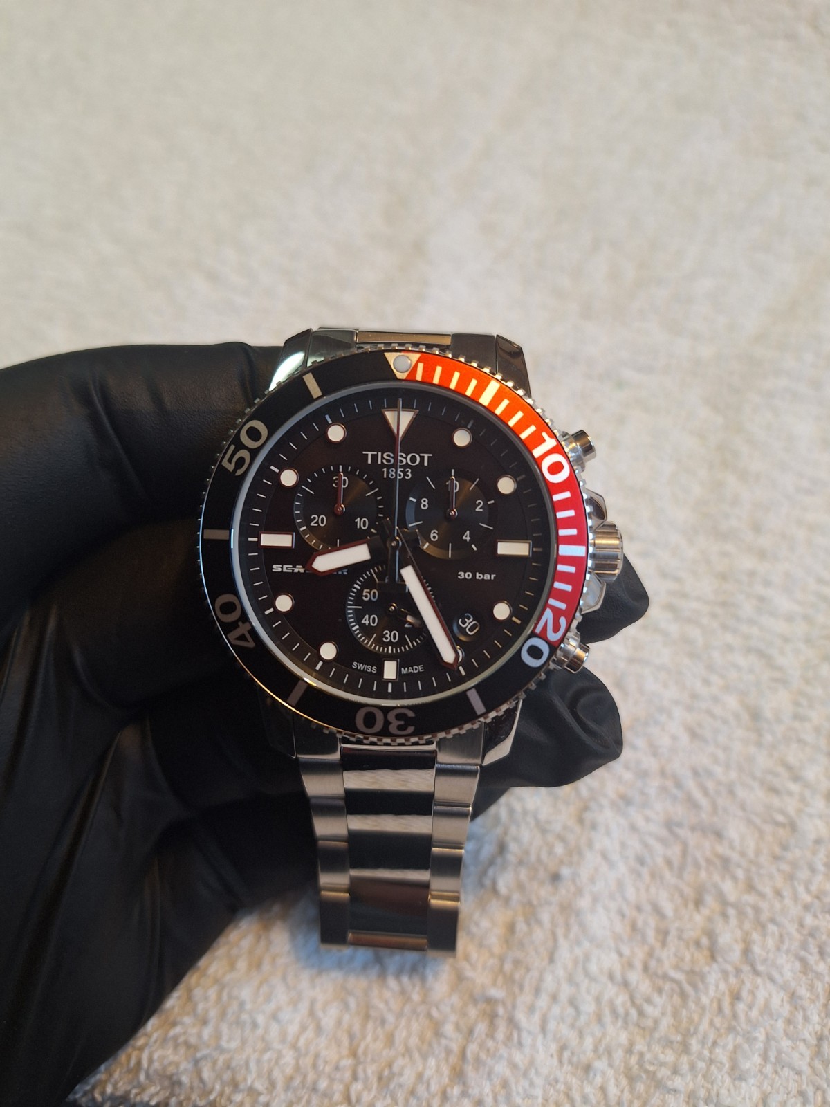 TISSOT Seastar 1000 Chronograph Quartz Black Dial Men’s Watch T120.417.11.051.01