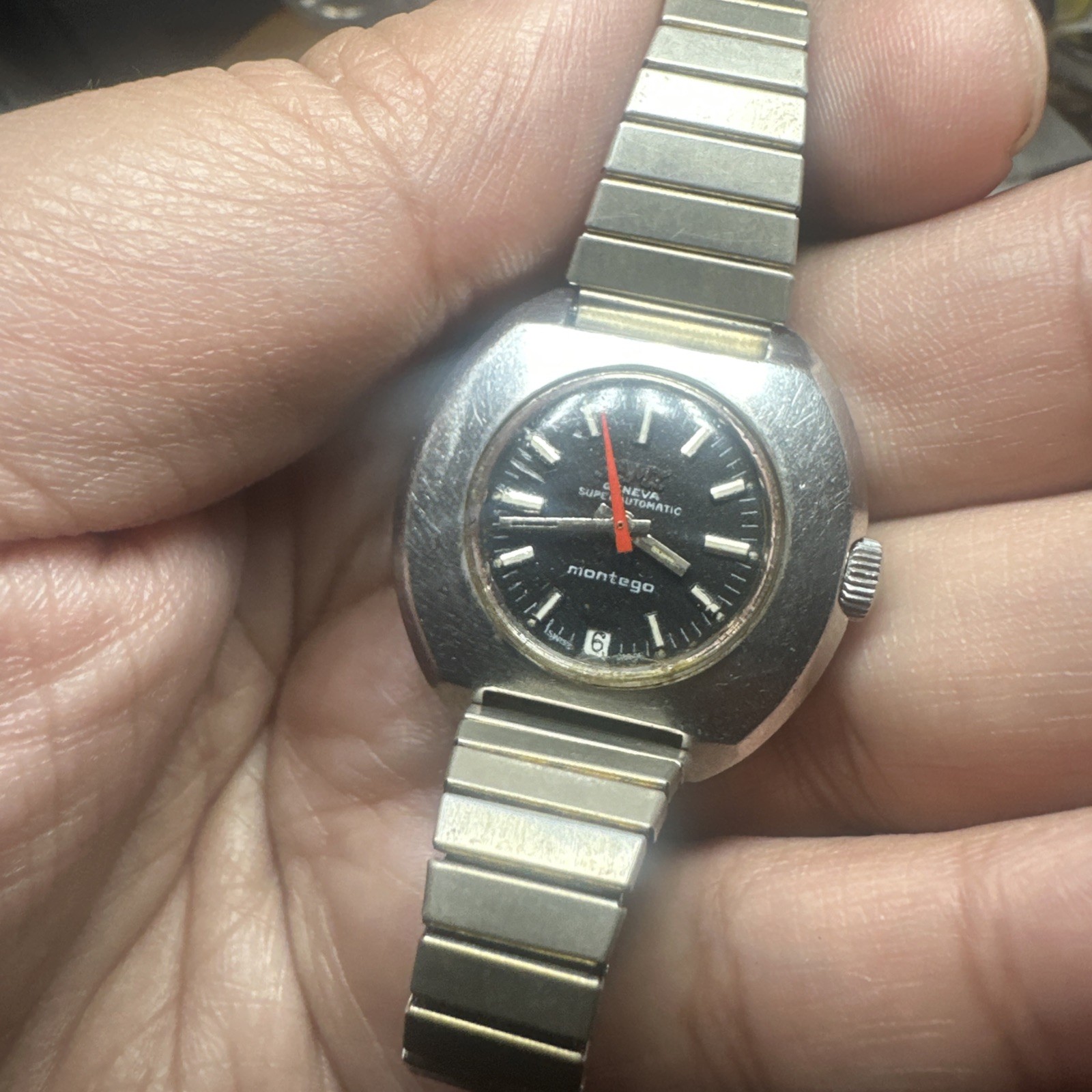 VTG Camy Super Automatic Geneve Montego Swiss Ladies Watch 29mm Need Servicing