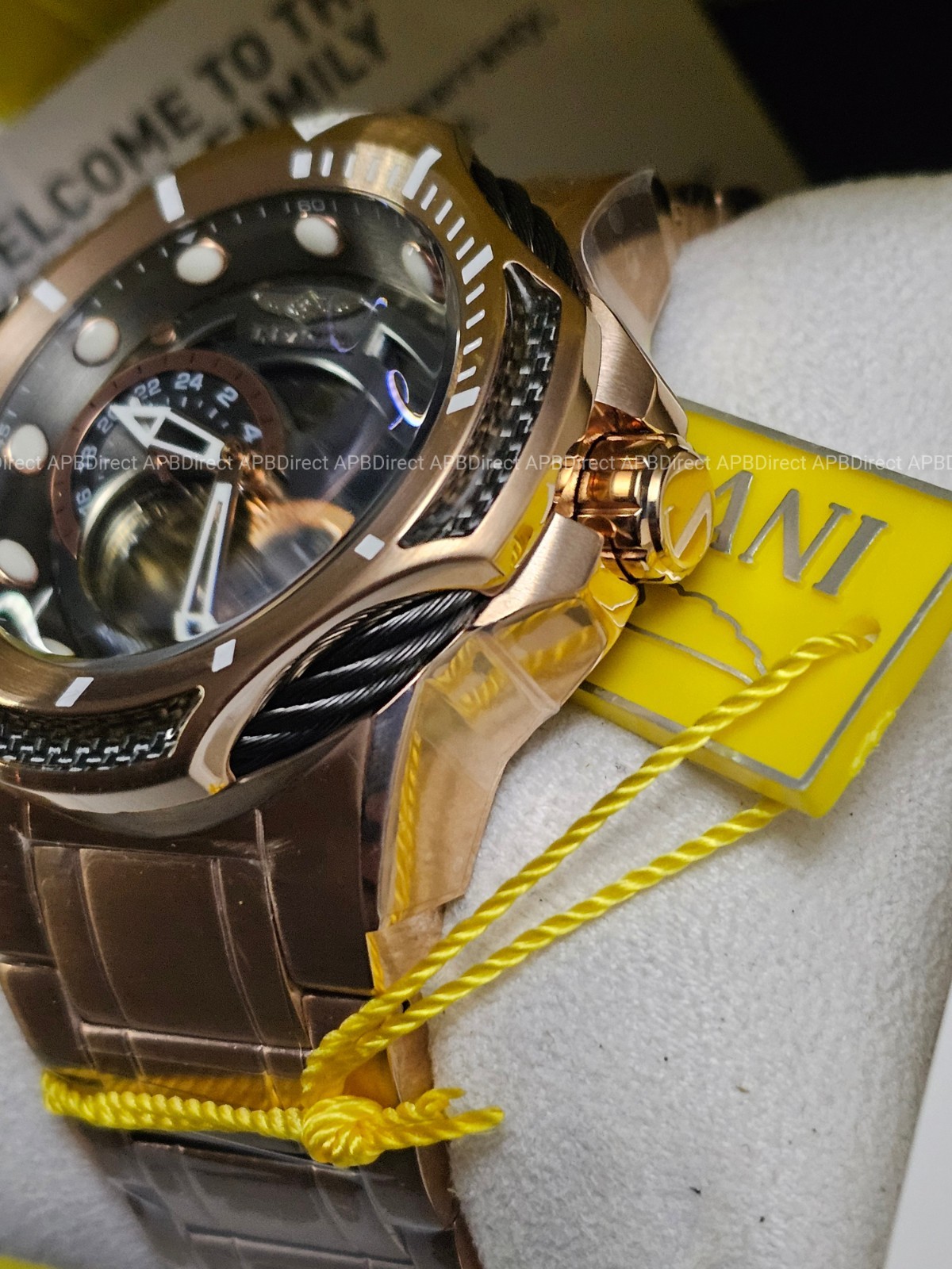 Invicta – BOLT – Automatic – Open ❤️ Heart Dial Rose Gold / Gunmetal mens watch