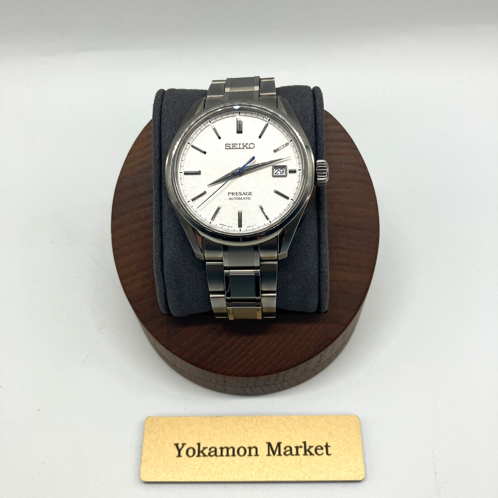 Seiko Presage SARX055 Silver White Mechanical Men’s Watch Titanium