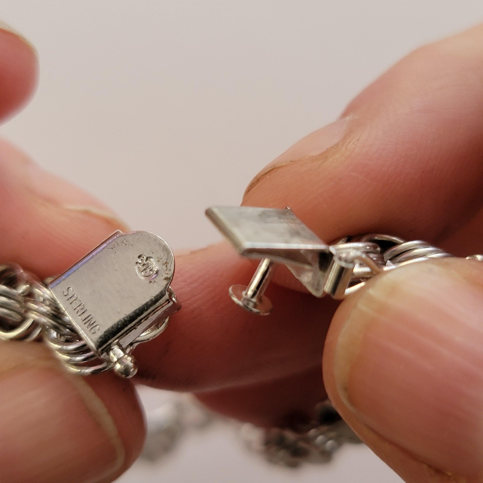 Womens Watch Sterling Silver Heart Link Bracelet Jewelry Clasp Dress Formal