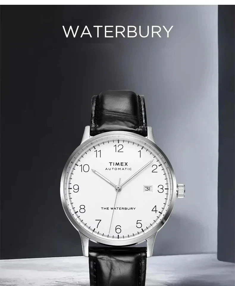 TIMEX Watch Men Automatic Mechanical Fashion Sports Waterproof Leather Strap