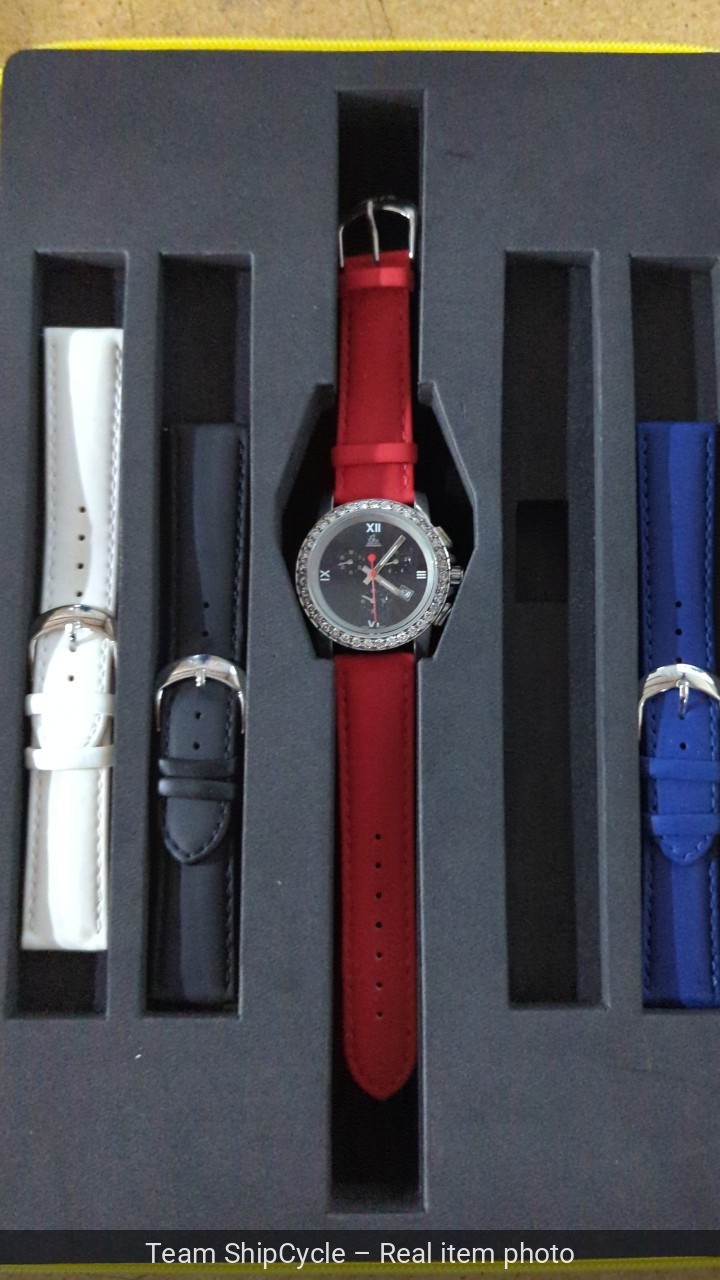 JACOB AND CO CHRONOGRAPH WATCH 38mm Diamond Bezel Complete Box Extra Str G2U