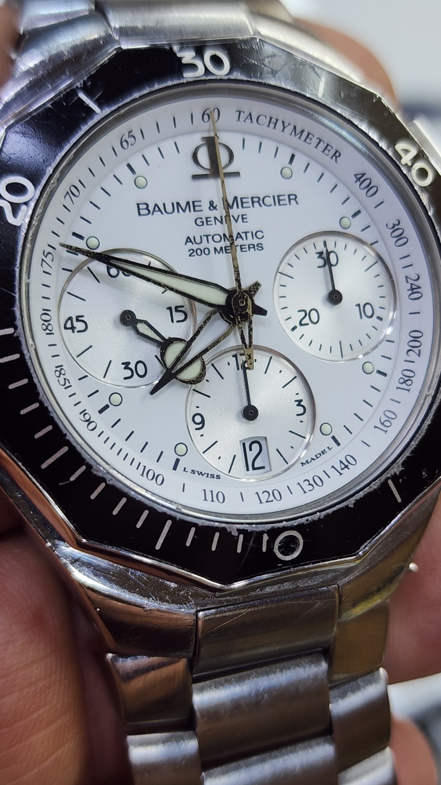 Baume Mercier Riviera Chronograph 43mm Auto Cal 7753 Mens Watch