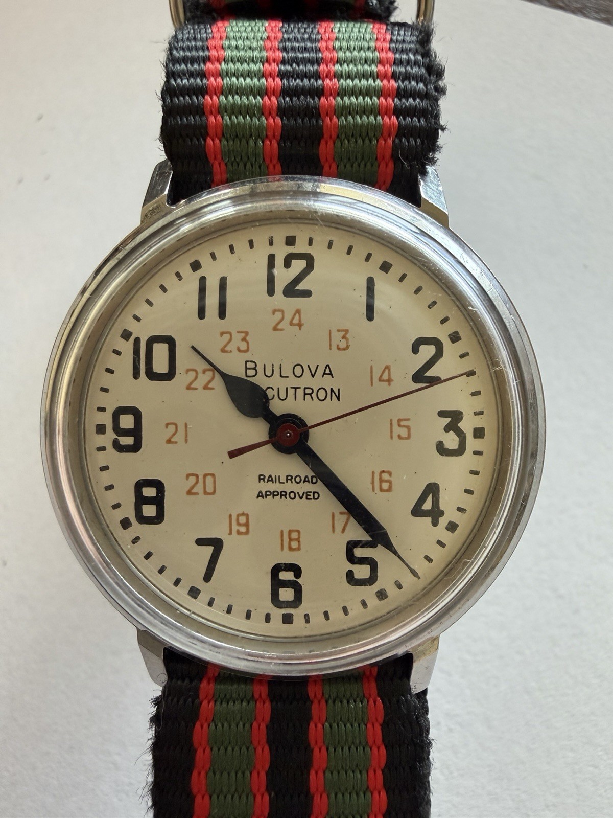 Bulova Accutron Railroad Approved. 1970s 214 “tuning fork” caliber movement.
