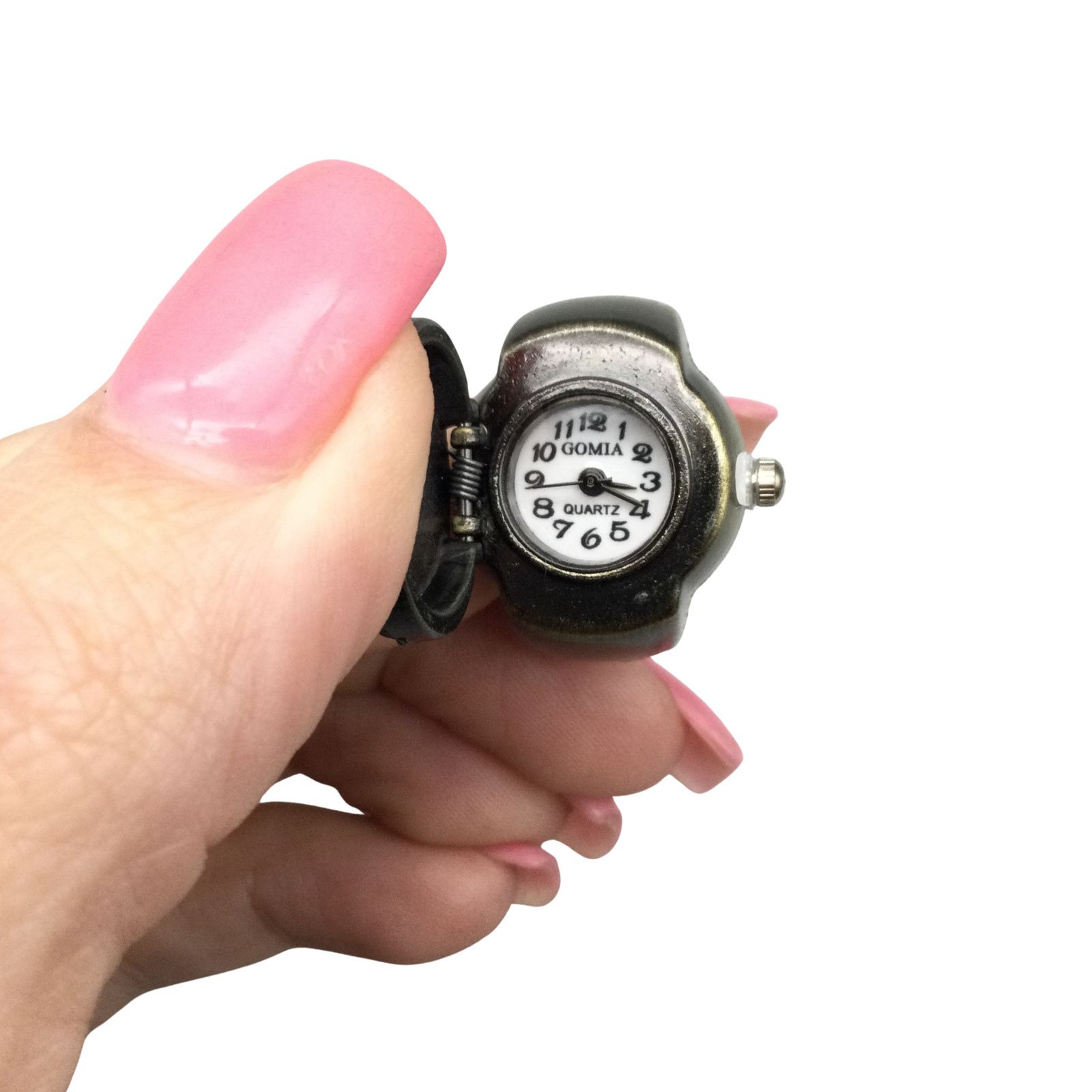 New Hidden Dial Ring Watch Anime Skull Pirate Straw Hat GOMIA Stretch Band