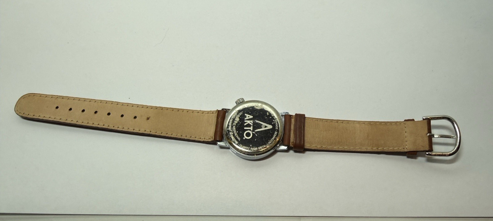 Vintage Quartz Wristwatch Fork Knife Hands Novelty French Design Runs AKTO