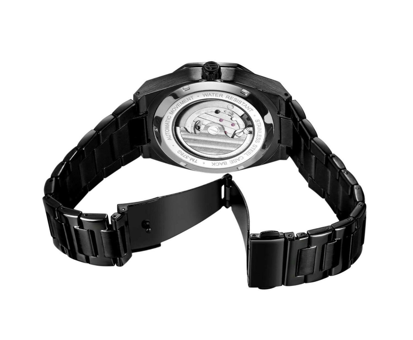 Men’s Watch Skeleton Mechanical Luminous Luxury Waterproof Sport Octagon Shaped