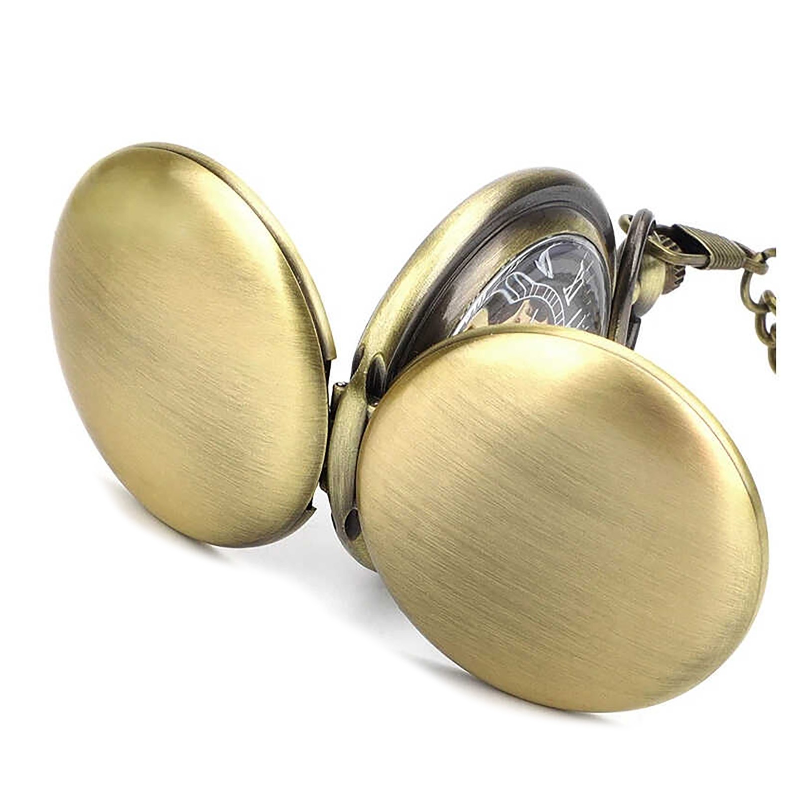 0.7in Dial Thickness Men’s Mechanical Vintage Pocket Watch Ideal Gift Kit