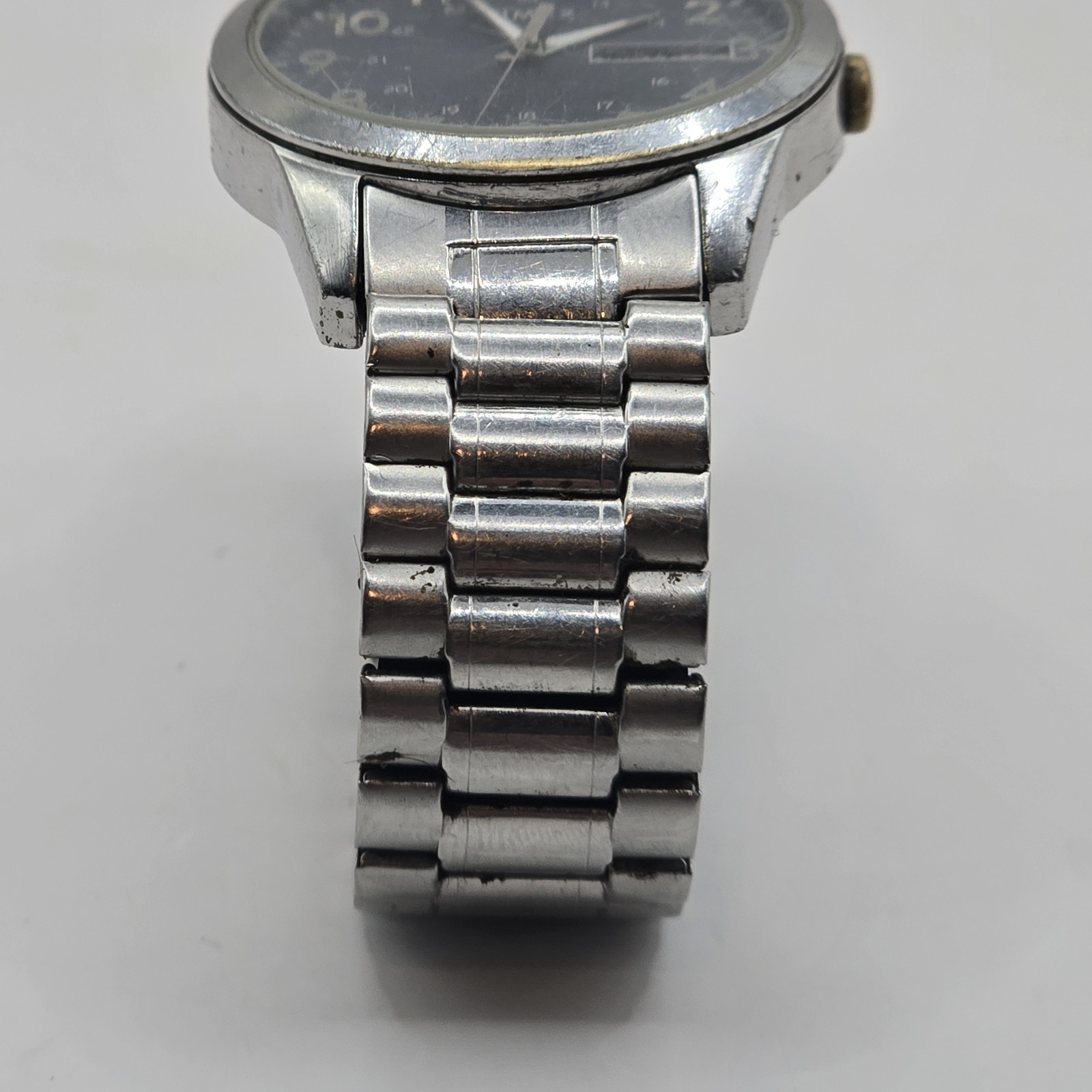 Timex Indigo CR 2016 Cell Watch Time Date WR 30M Strech Band
