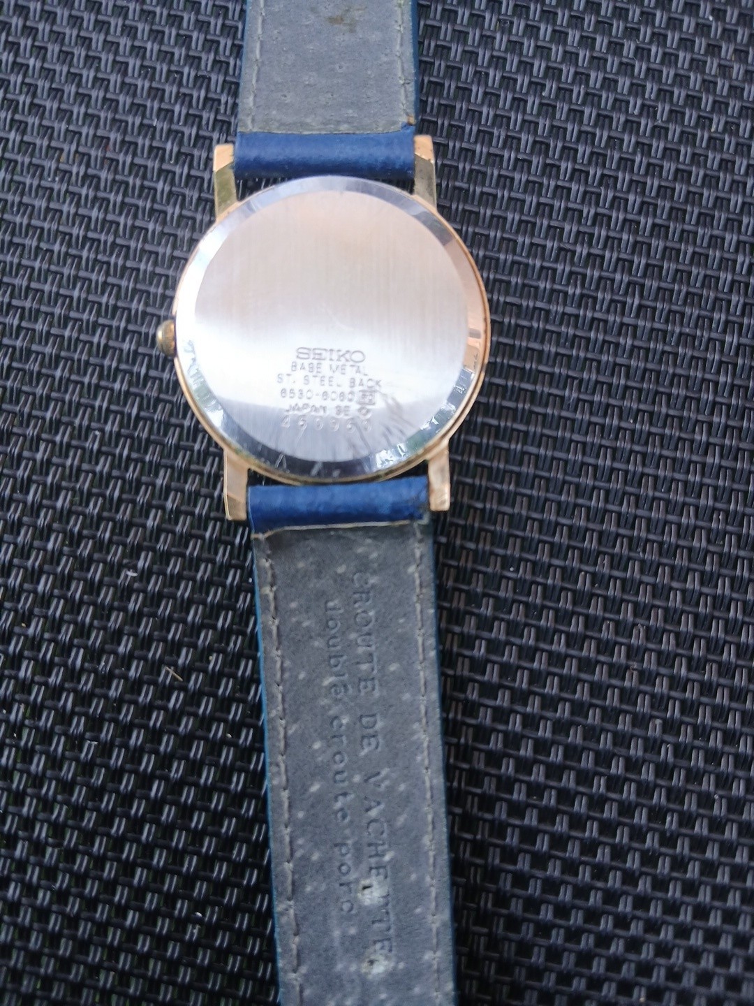 seiko quartz vintage gold plated 70 plating to overhaul missing battery