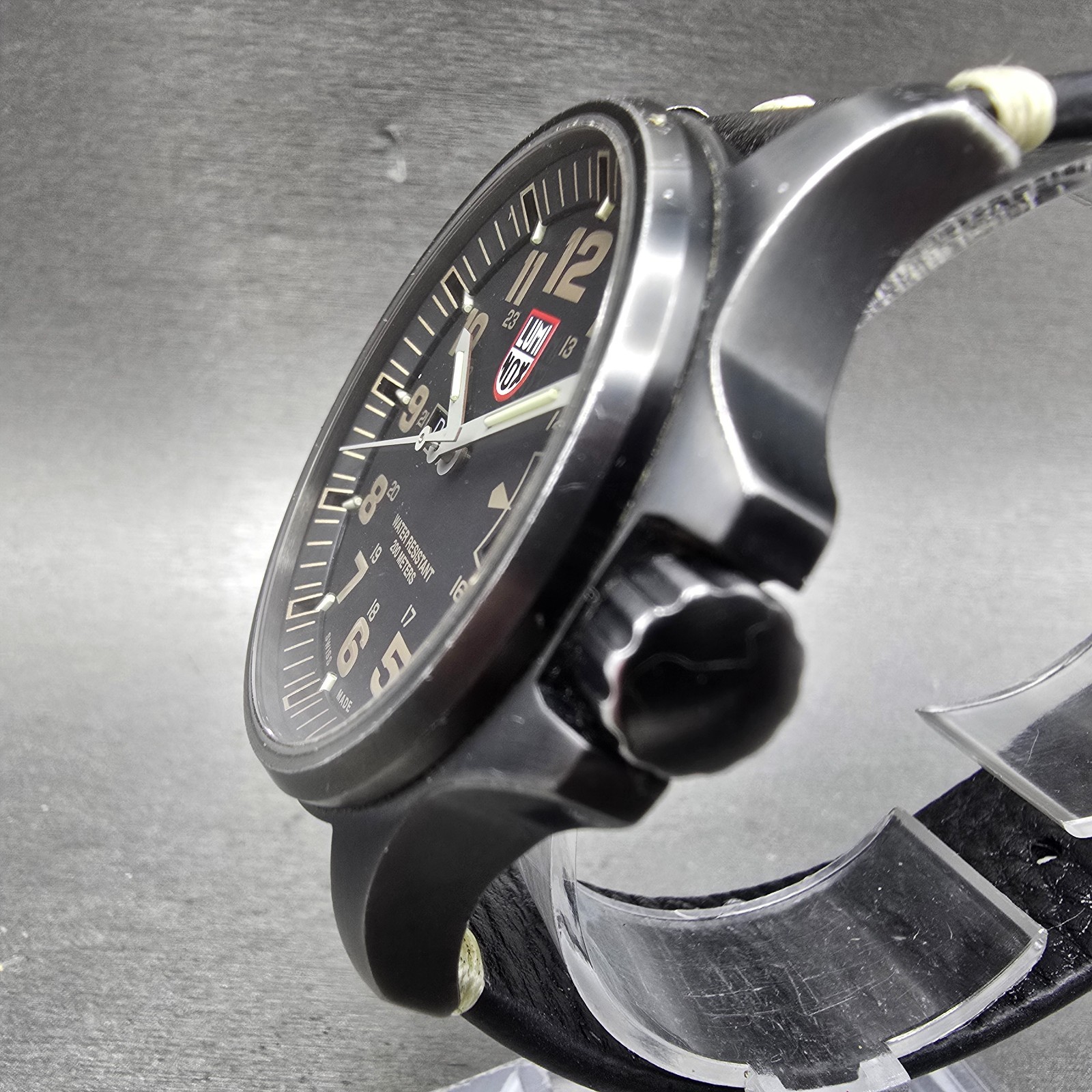 Luminox Atacama Field Watch Men 43mm Black Dial Black Tone Daydate Round New Bat