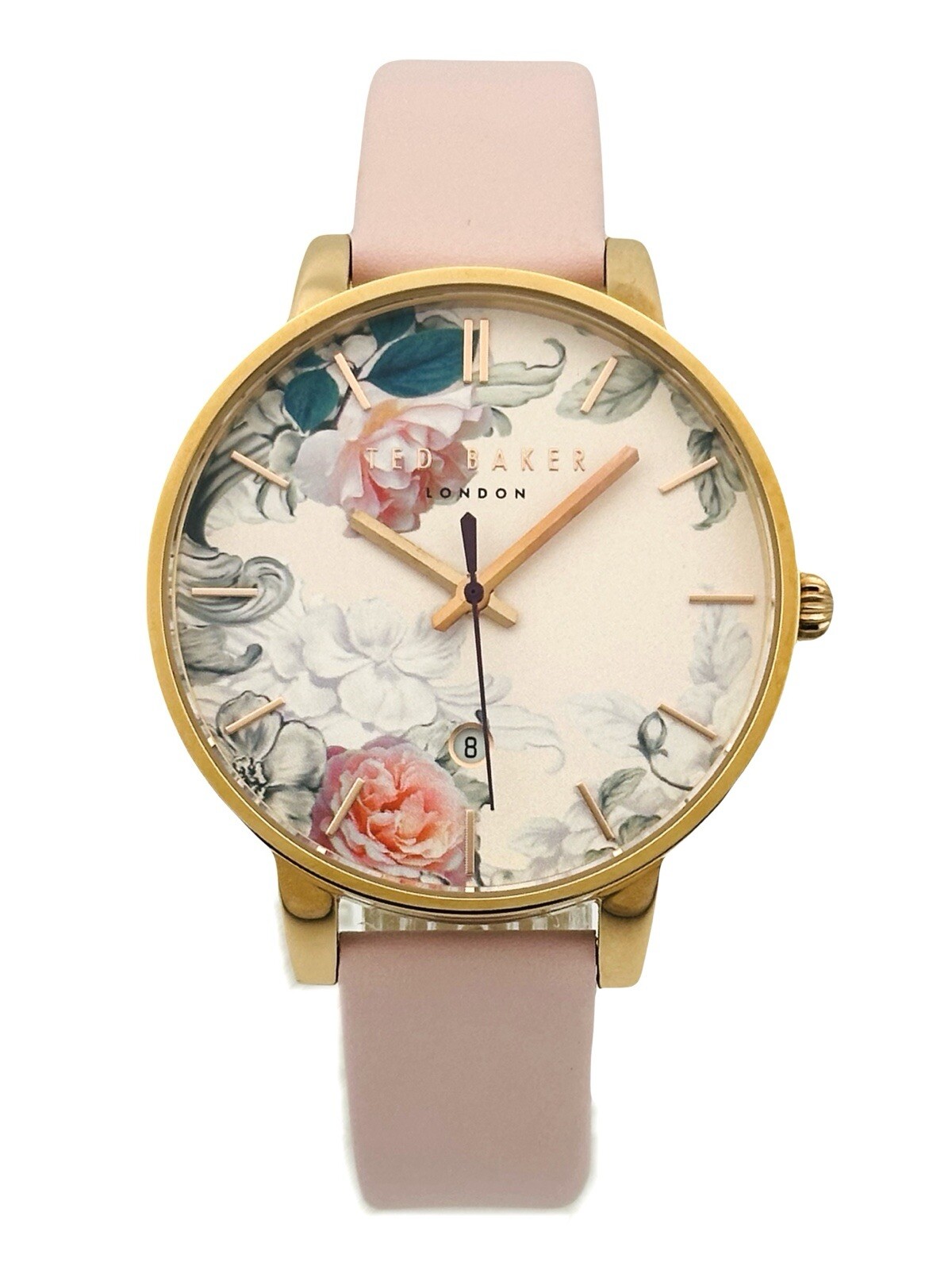 Ted Baker Women’s 10030653 Classic Multicolour Dial With Pink Leather RG Watch