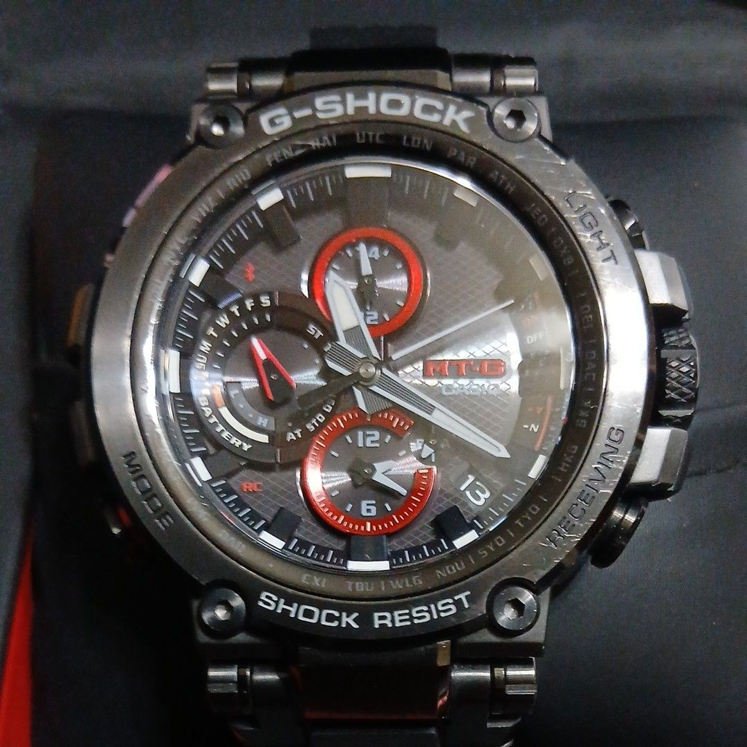CASIO G-SHOCK MTG-B1000B-1AJF MT-G Bluetooth Solar Radio Men’s Watch Box