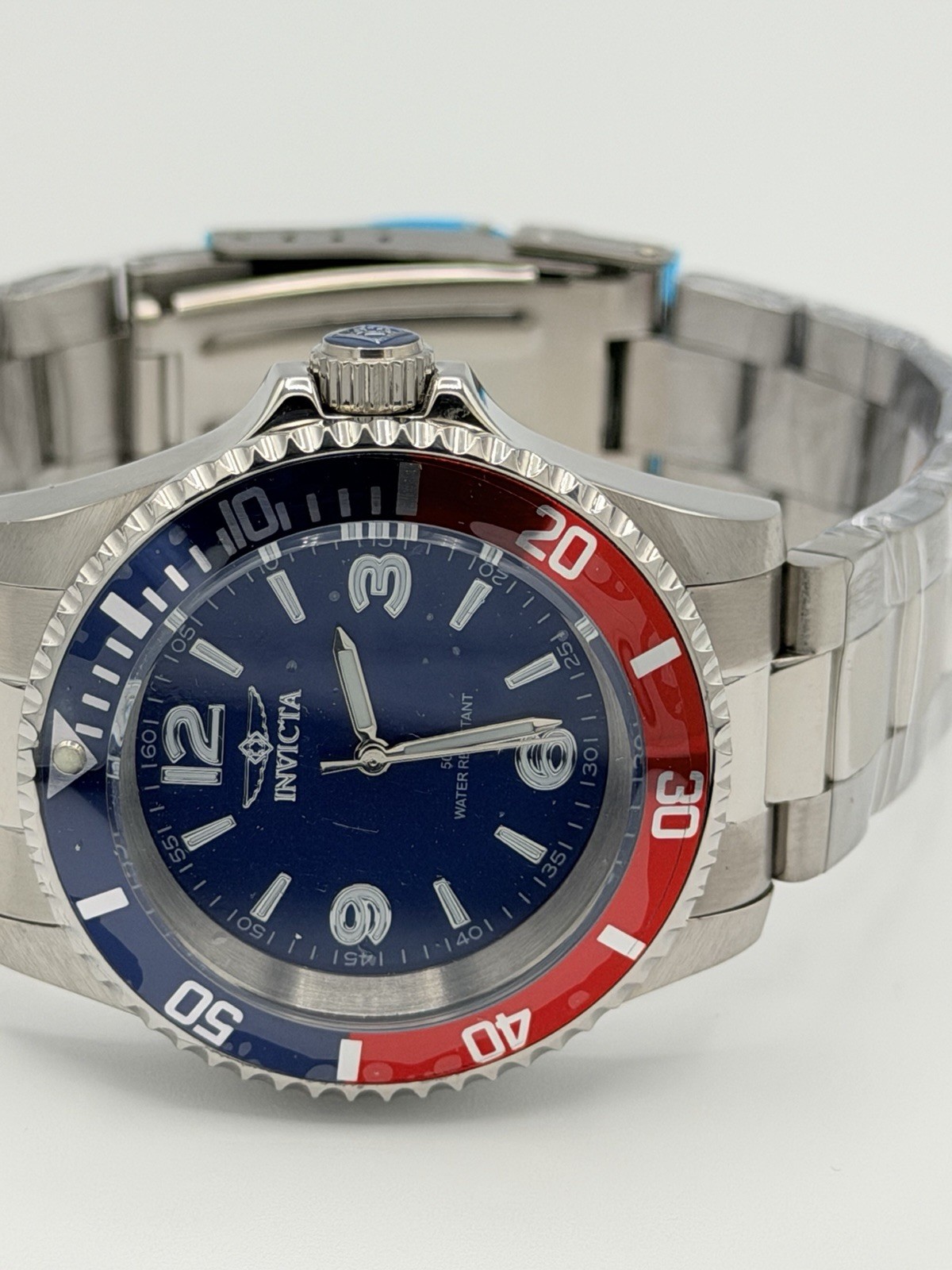 Invicta Specialty Rowan Men’s 40mm Stainless Steel Watch Pepsi Bezel 69482 New