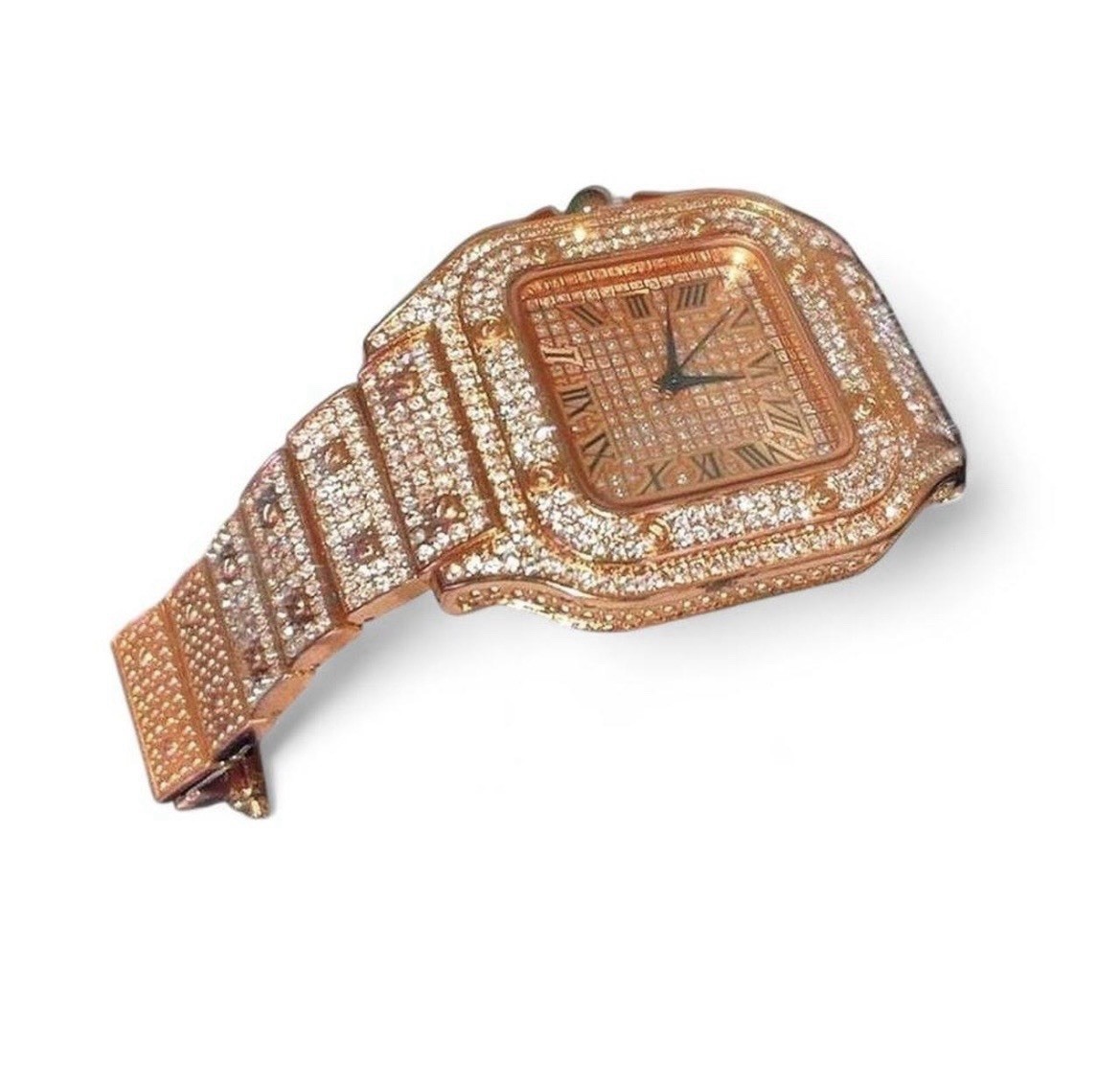 2 Men’s Fashion Luxury Wristwatches – Silver/Rose Gold Stainless Steel