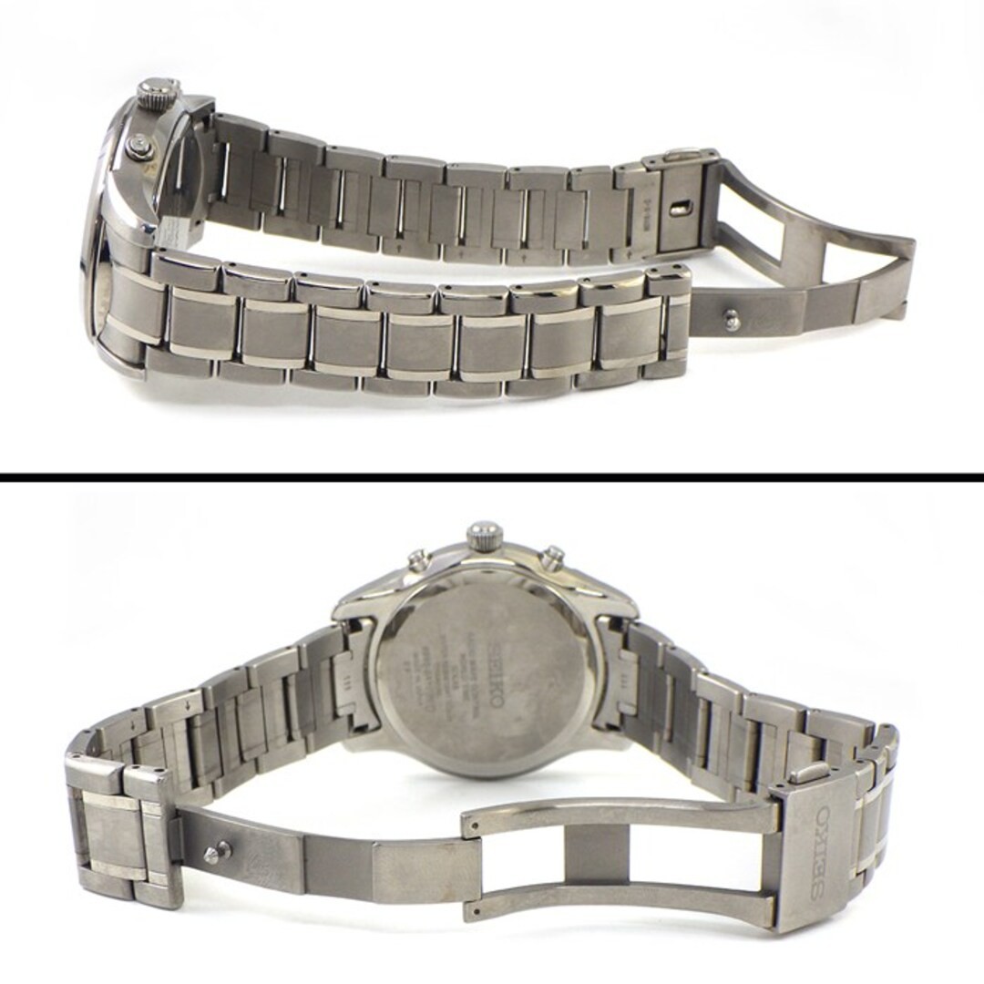 Seiko Brightz SAGA307 8B63-0AY0 Titanium Solar Radio World Time Mens Japan