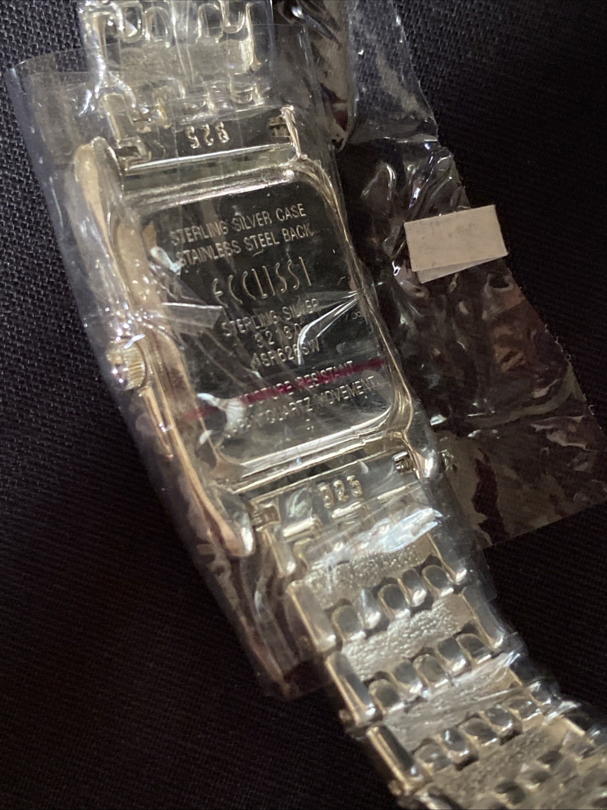 NIB Lady’s Sterling Silver ECCLISSI 925 Bracelet Watch New Battery 7/1/2026