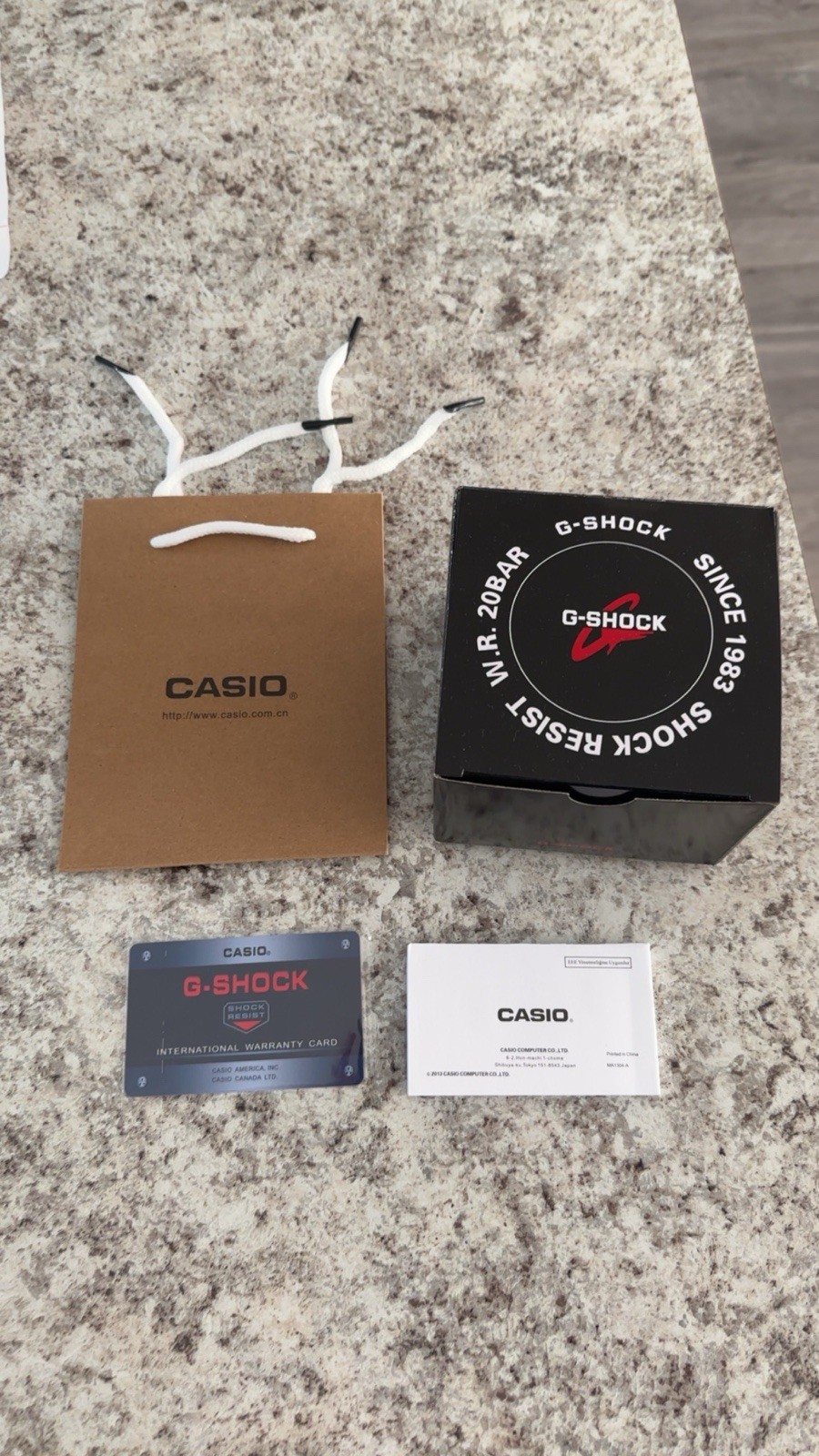 Iced Out Casio GSHOCK GA2100 Mod A5 CZ W/ Navy Blue Band BRAND NEW Box & Papers