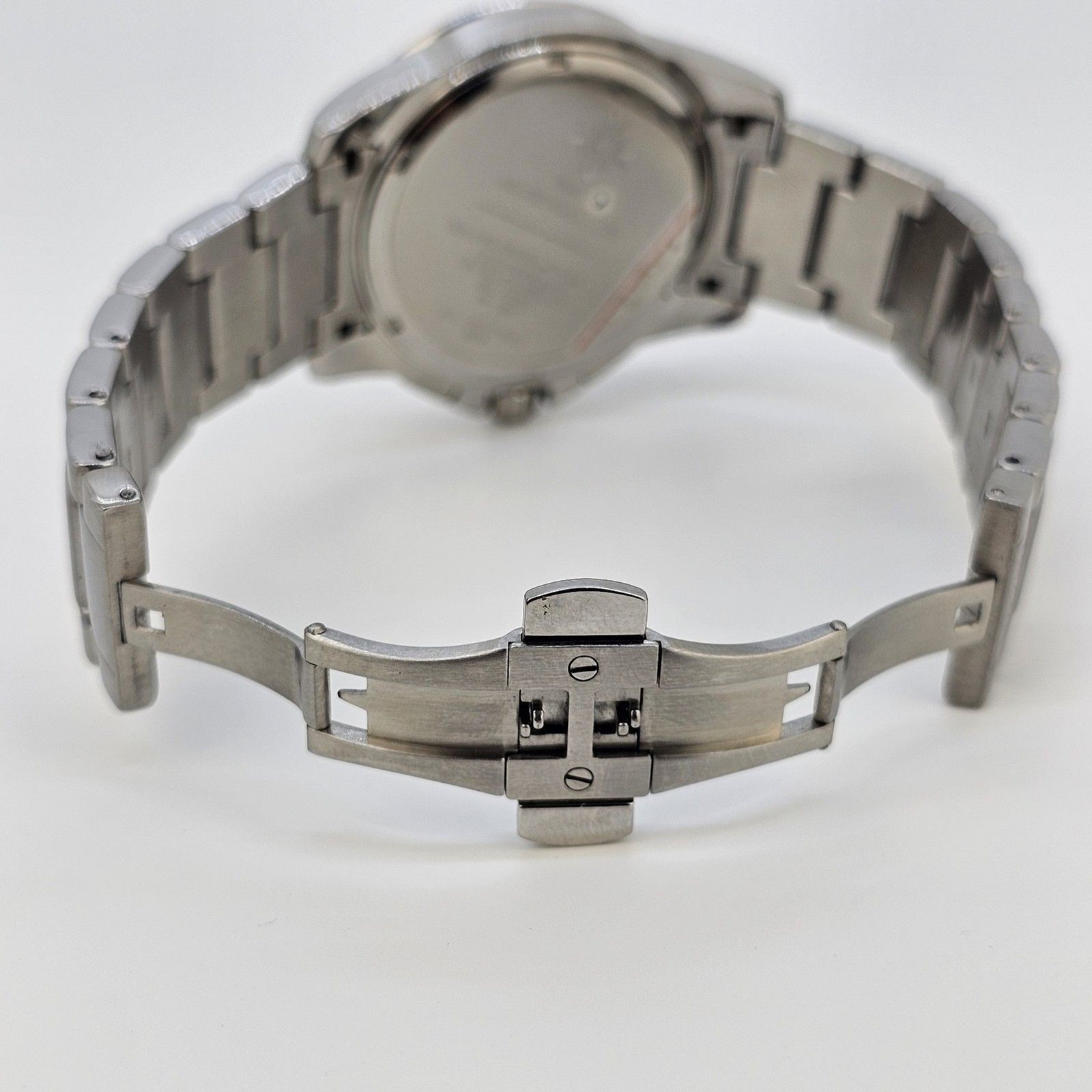 Millage Men’s Watch 44MM Blue Dial Gray Bracelet Band 6.5″ Wrist New Battery