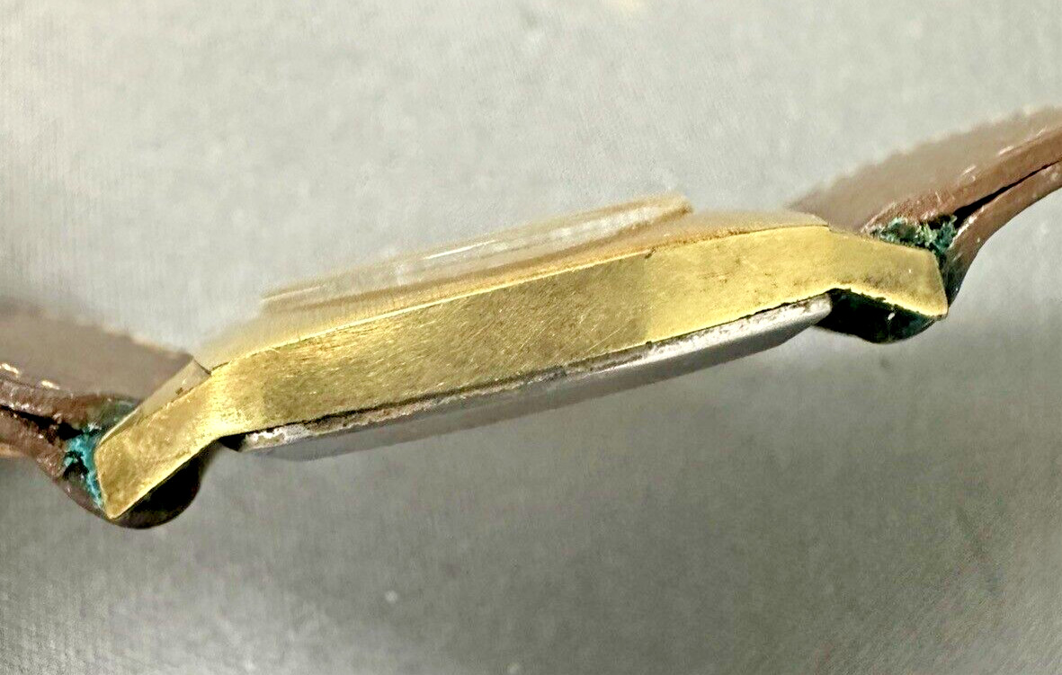 Ernest Borel synchorn Watch oval dial unisex RARE SHAPE!!!! running