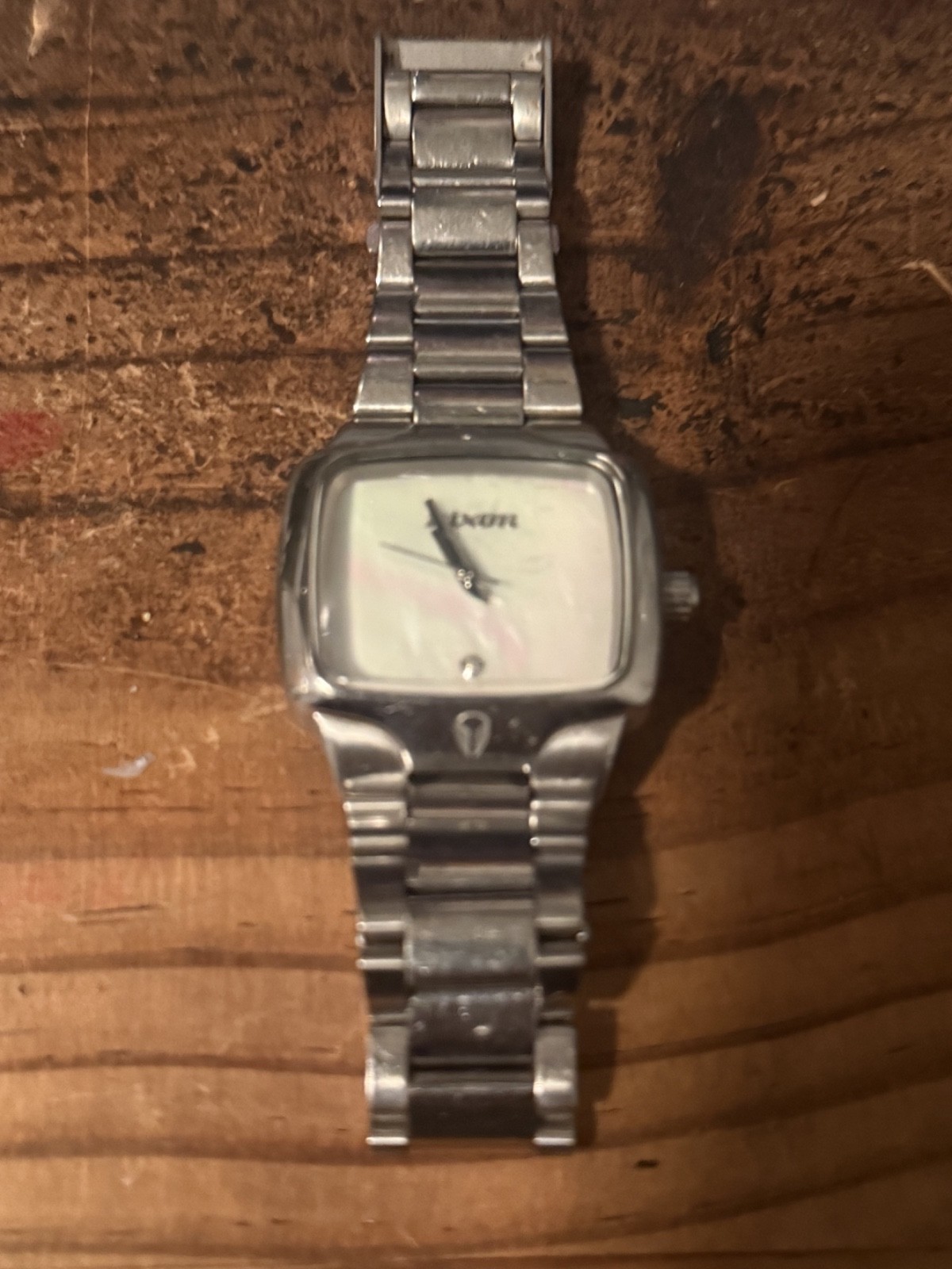 Nixon Small Player Quartz Wristwatch Silver Arm Circumference 6″ Used rb9