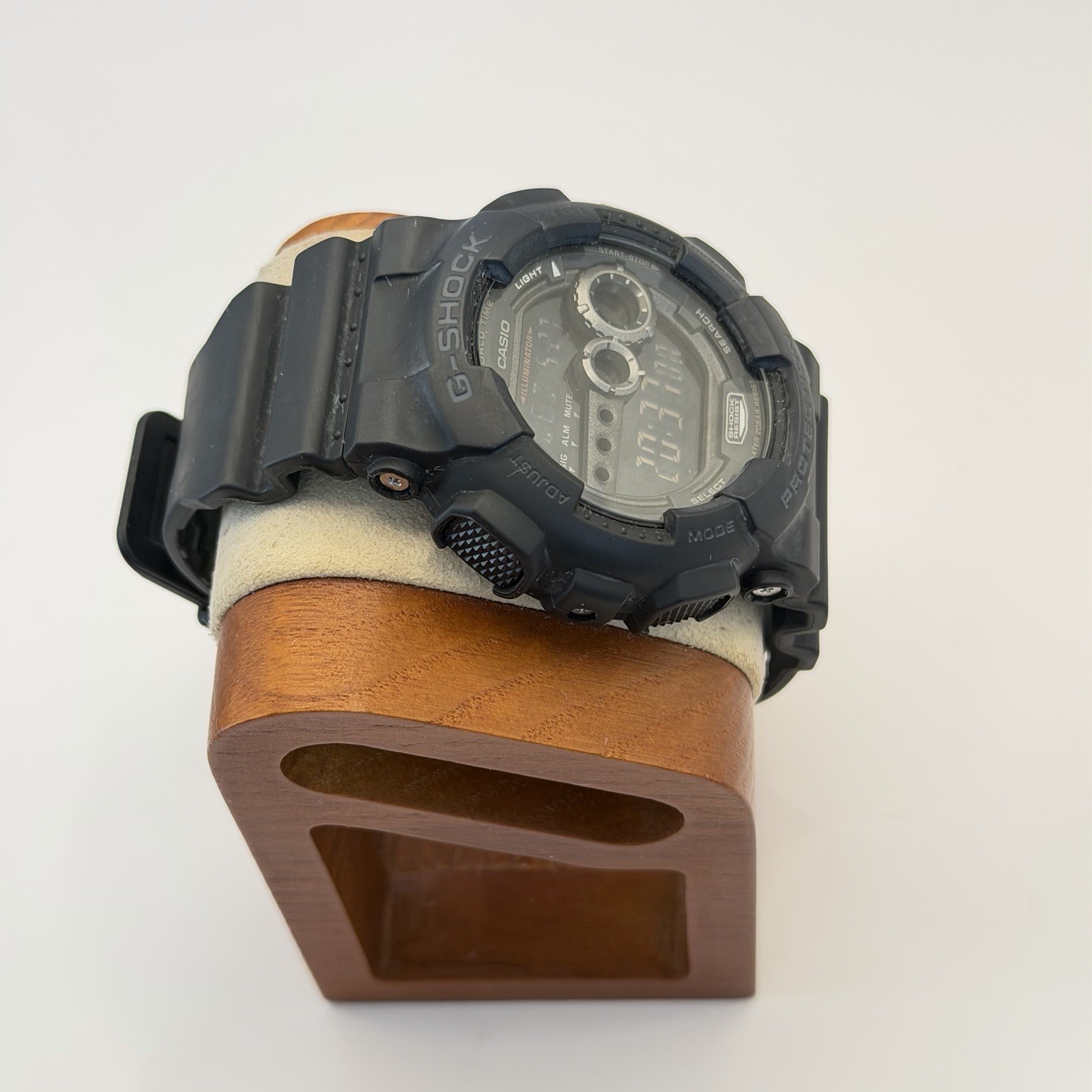 Casio G-Shock GD100-1B black resin digital watch, Very Good
