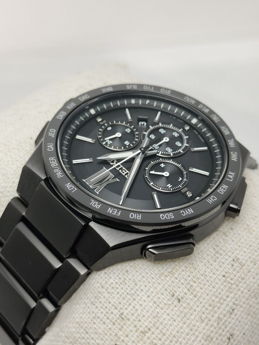 [B1P] Seiko Brightz 8B92 World Time Radio Solar Titanium Chrono [t9n]