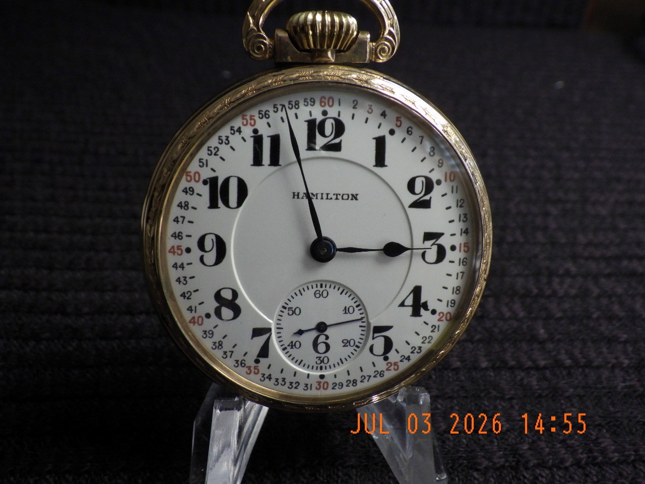 Hamilton Watch Co. Lancaster, PA. RR grade, 16s 21 jewel