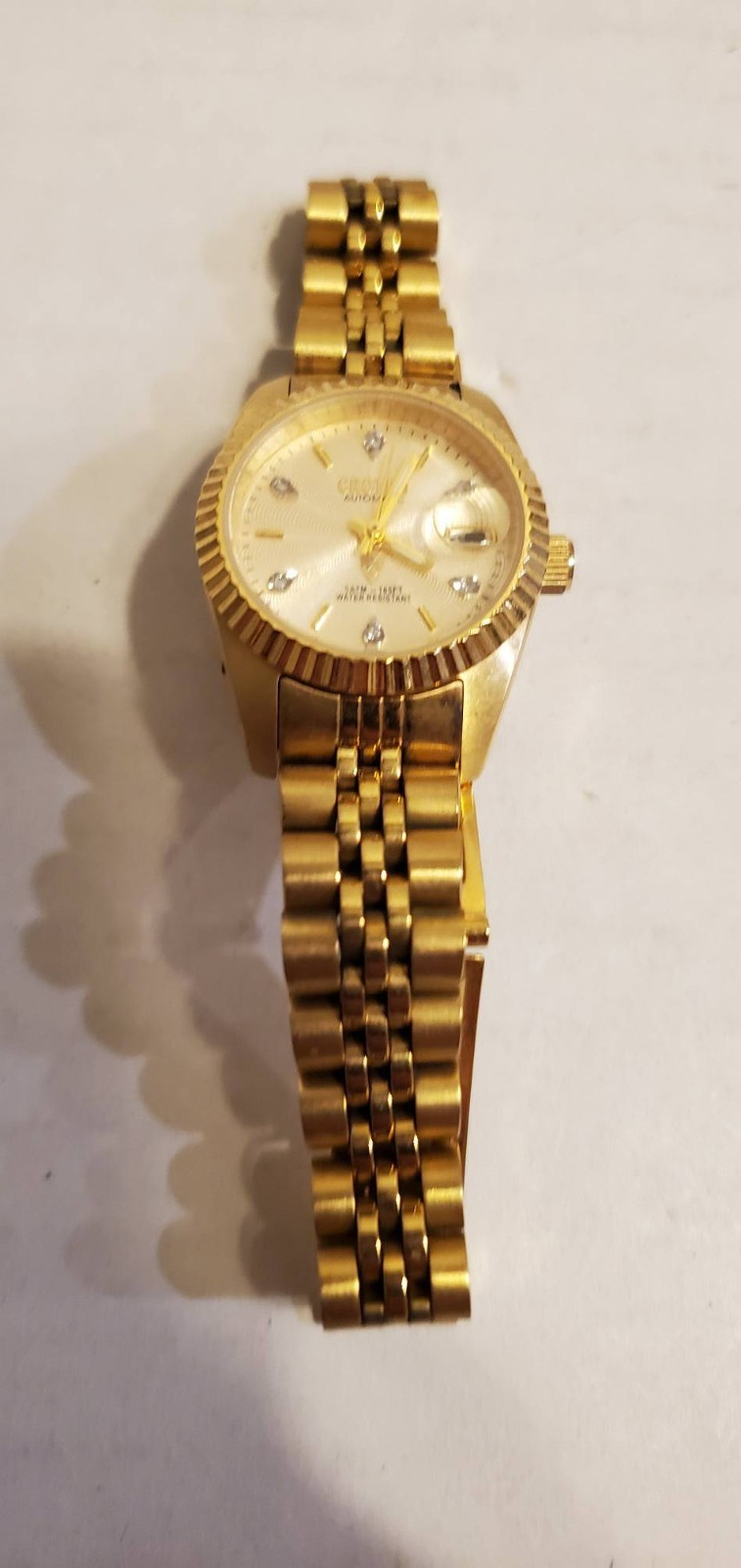 CROTON Japan Automatic Ladies Watch SATM 165ft H20 Resistant Stainless Steel