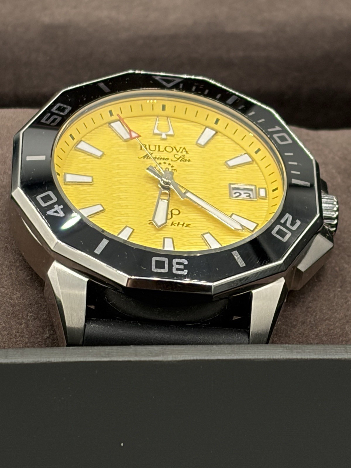 Bulova Marine Star Series C Precisionist Men’s Watch – Model 96B431 –Yellow Dial