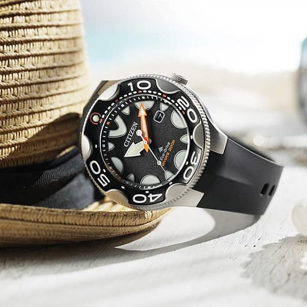 Citizen Promaster MARINE BN0230-04E 200m Diver Watch Solar Analog Men Black