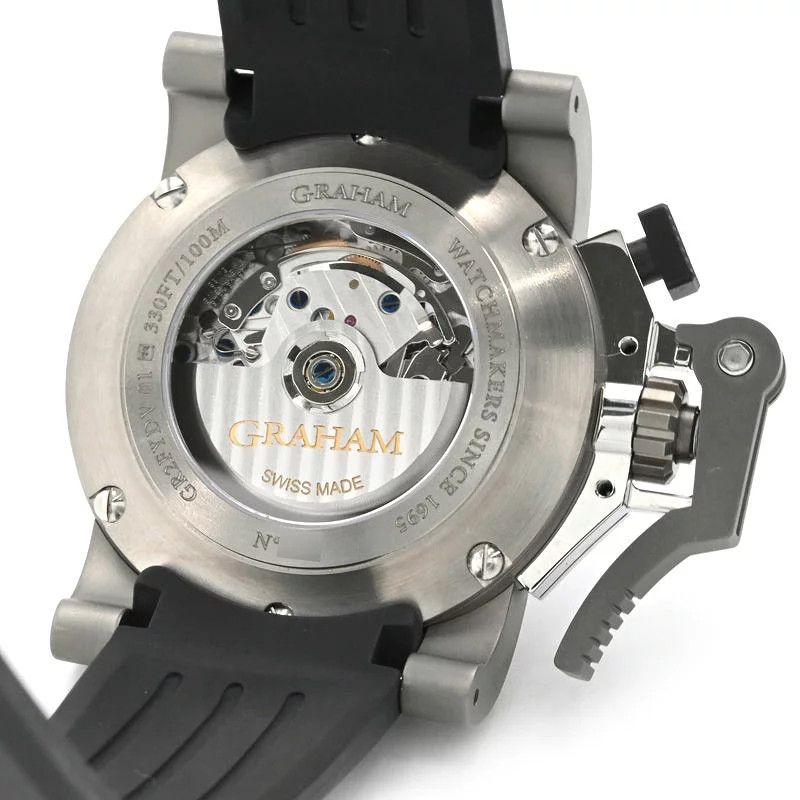 Graham Chronofighter Airwing Over 2OVKT.B09A Titanium Rubber 47mm #CSW201