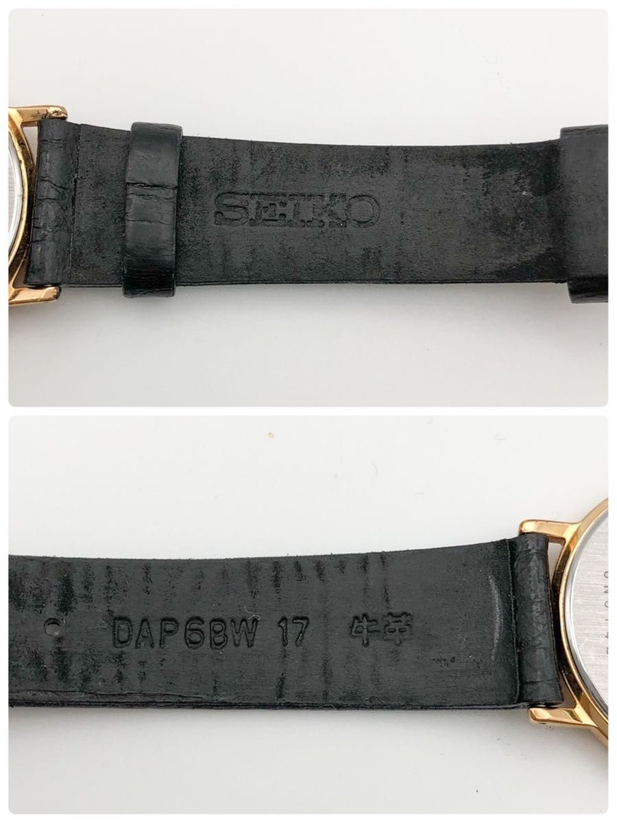 Battery replaced SEIKO 7N01 HZA0 Quartz Crystal Glass Seiko White Gold