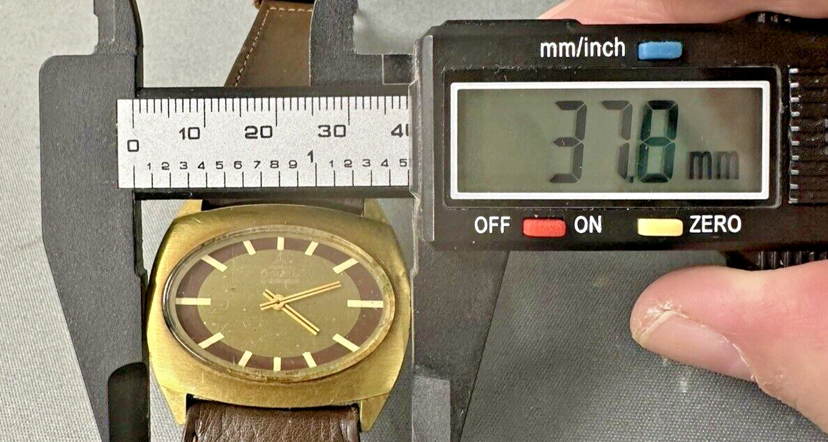 Ernest Borel synchorn Watch oval dial unisex RARE SHAPE!!!! running