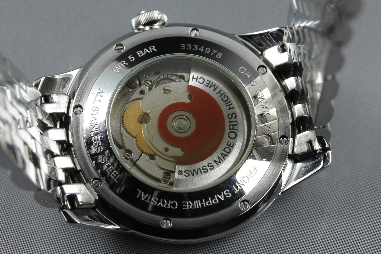 *Near MINT* ORIS Atelier 7670 Silver Dial Date 40mm Automatic Men’s Watch JAPAN